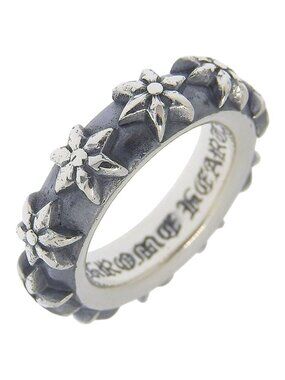 Chrome Hearts Star Band 925 Sterling Silver Ring